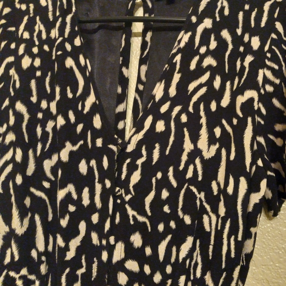 Rails Black Animal Print Sophia Romper - Picture 3 of 5